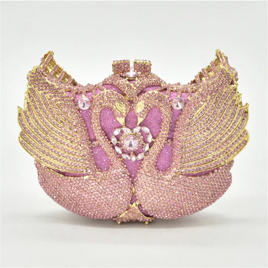 Bolso Pequeño Swan Moon con Lentejuelas y Diamantes - Image 10
