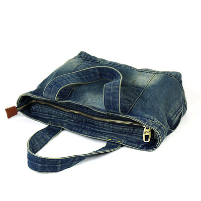Bolsa de Lona Diagonal para Mujer - Estilo Casual y Portátil - Image 4