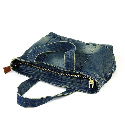 Bolsa de Lona Diagonal para Mujer - Estilo Casual y Portátil - Image 4