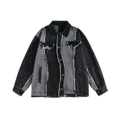 Chaqueta de Mezclilla para Hombre con Detalles de Costura en Orillas - Image 4