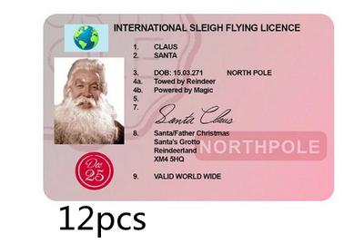 Licencia de Conducir Navideña del Papá Noel Explosivo - Tarjeta de Saludo Divertida - Image 9