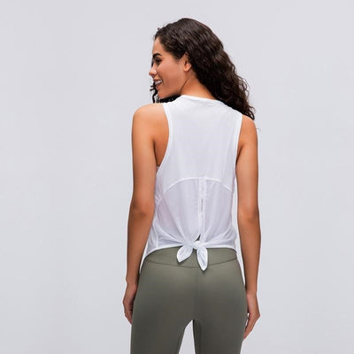 Blusa sin tirantes de secado rápido y corte holgado - Image 5