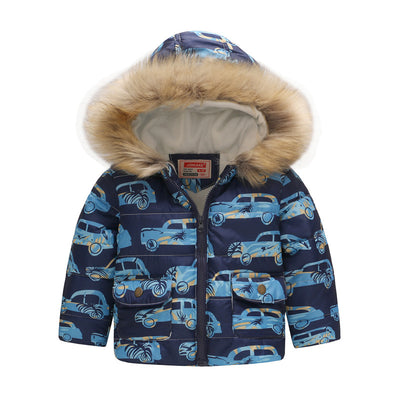 Chaqueta Térmica Infantil con Capucha - Algodón Grueso Acolchado Unisex - Image 30