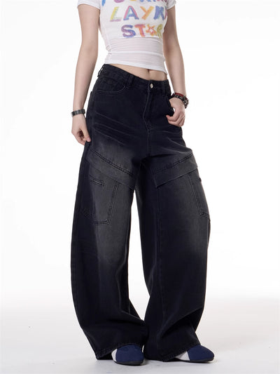 Jeans Deconstructivos Estilo Hot Girl Retro Americano con Múltiples Bolsillos - Image 17