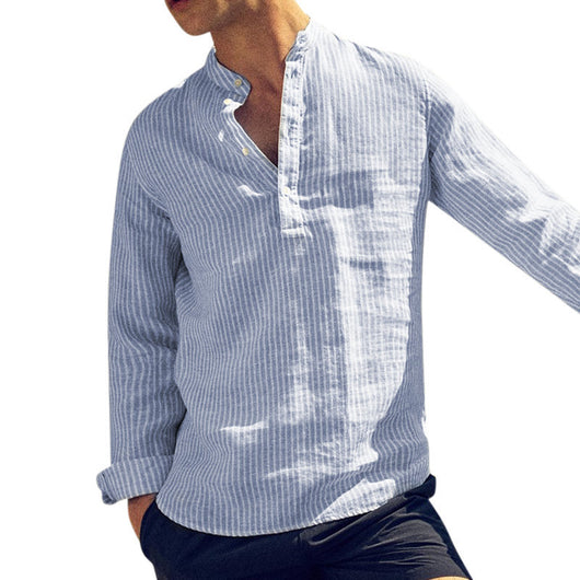 Camisa Hombre a Rayas - Diseño Moderno y Versátil - Image 3
