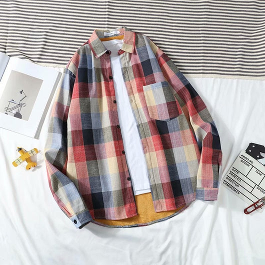 Camisa de Cuadros Térmica para Hombre con Forro de Polar - Image 44
