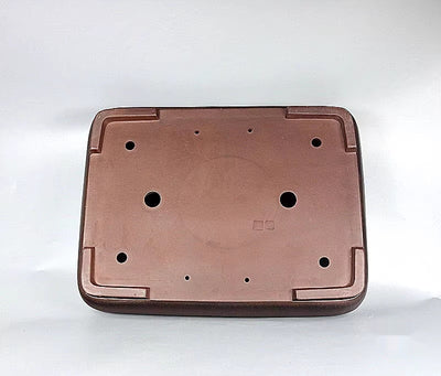 Maceta Artesanal Rectangular de Barro Púrpura Antiguo - Image 15