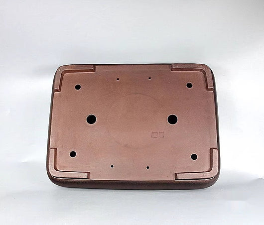 Maceta Artesanal Rectangular de Barro Púrpura Antiguo - Image 15