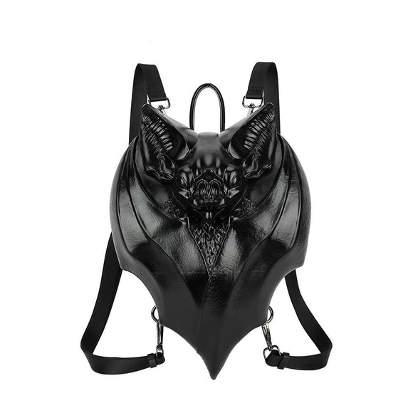 Bolsa de Pecho Gótica con Diseño de Murciélago