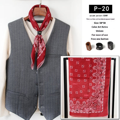 Bufanda de Seda Fina para Hombre - Accesorio Versátil Youth - Image 21