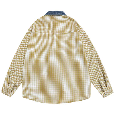 Camisa Casual de Solapas Contrastadas - Abrigo Ligero Versátil - Image 16