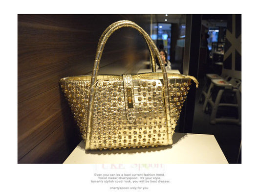Bolso Bandolera para Dama con Cristales de Diamante