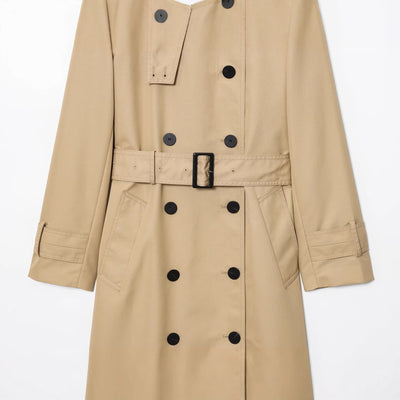 Abrigo Trench Coat Doble Botonadura Elegante para Mujer - Image 4