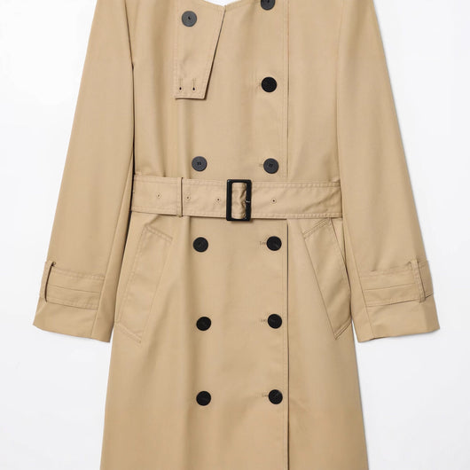 Abrigo Trench Coat Doble Botonadura Elegante para Mujer - Image 4