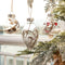 Bolas de Navidad Decorativas Doradas con Brillo - Set Mixto de Plástico Pintado