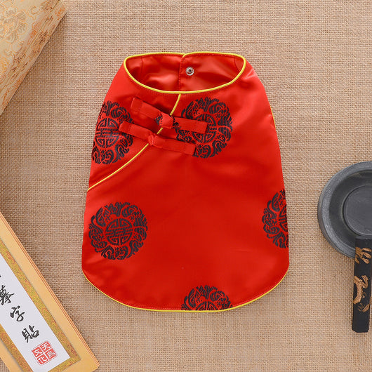 Abrigo Chino Térmico para Perros - Diseño Tang Clásico