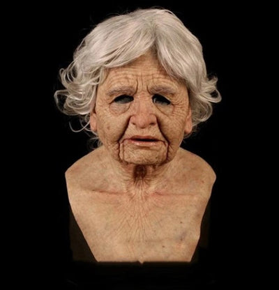 Máscara de Anciano con Cabello Blanco y Barba para Halloween - Image 28