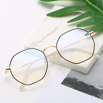 Gafas Geométricas Antiazul con Marco Aleación Moderno