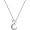 Plateado Glitter Moon Pendant Necklace Personality Accessory Glitter Moon Necklace