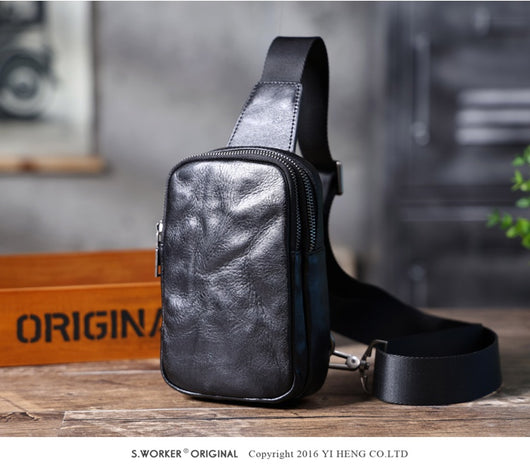Bolsa Mensajero de Cuero Genuino Cowhide para Hombre - Image 19