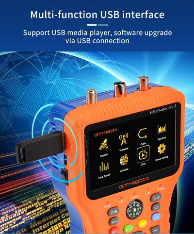 Buscador de Satélite V8 Finder Pro2 - Medidor DVB-S2/S2X/S2ST2/TC - Image 8