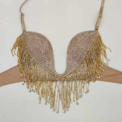 Bikini Triángulo Diamond Tassel con Copa Micro Reforzada - Image 10