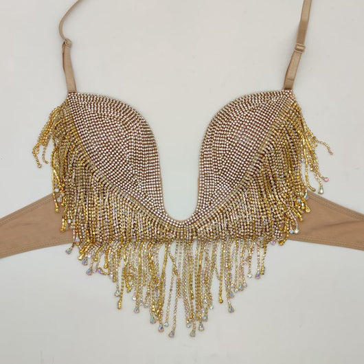 Bikini Triángulo Diamond Tassel con Copa Micro Reforzada - Image 10