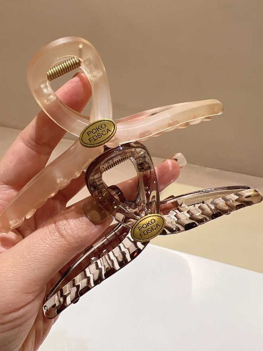 Pinzas para Cabello Ovaladas Grandes Dorado Antiguo Distressed Marrón Otoño - Image 10