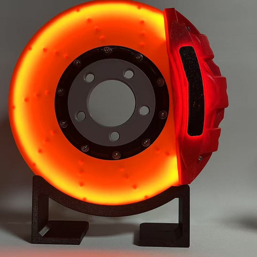 Lámpara LED Decorativa de Disco de Freno - Luz Nocturna Recargable de Pared