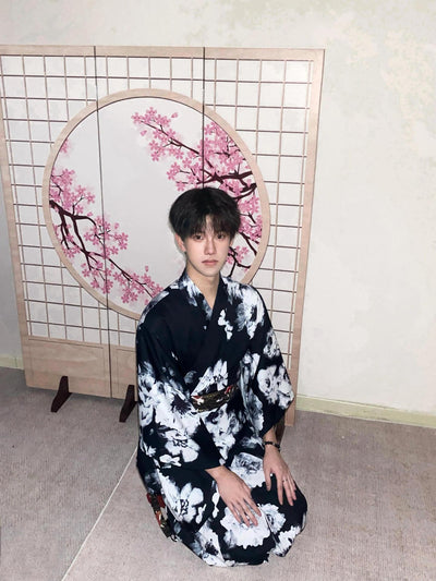 Yukata Japonés de Verano para Hombre - Ropa de Descanso Tradicional - Image 14