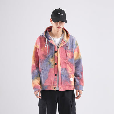 Chamarra Hoodie Tie-Dye Flores Japonesas para Hombre - Image 14