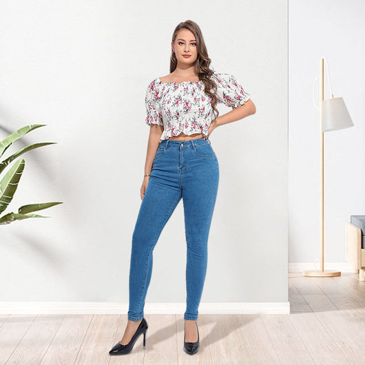 Jeans Skinny Talle Alto Reductor con Efecto Push Up - Tallas Grandes - Image 10