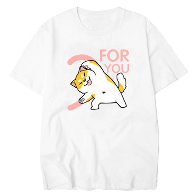 Playera Suelta con Estampado Cat Love - Image 2