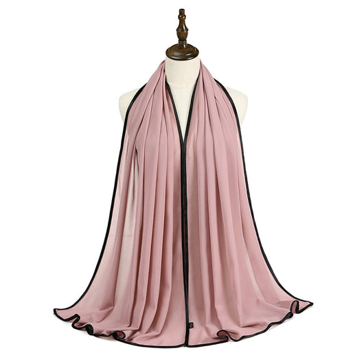 Pañoleta de Gasa con Perlas y Flecos Elegante - Image 26