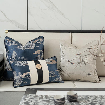 Funda de Almohada Decorativa para Sala de Estar Estilo Asiático - Image 12