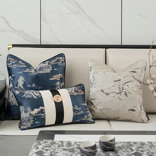 Funda de Almohada Decorativa para Sala de Estar Estilo Asiático - Image 12