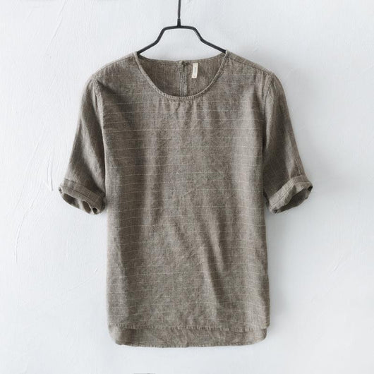 Playera Casual Estilo Chino de Manga Corta para Hombre - Image 6