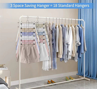 Organizador Invisible de Pantalones y Faldas - Perchero Multicapa Acero Inoxidable - Image 15