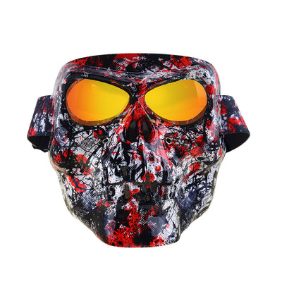 Máscara Cráneo para Motociclista con Gafas Integradas - Image 18