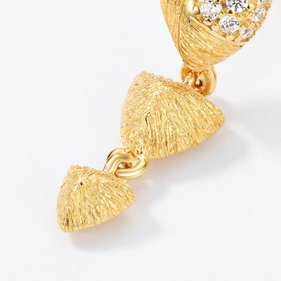 Aretes de Plata S925 Tejida a Mano con Borla Etérea y Delicada - Image 3