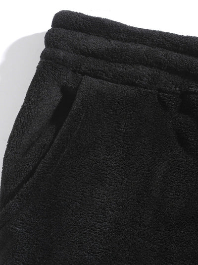 Conjunto de Sudadera con Capucha y Shorts en Fleece Coral para Hombre Talla Grande - Image 19