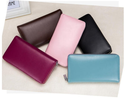 Billetera Larga de Cuero Genuino para Hombre con Protección RFID y 36 Compartimentos - Image 10
