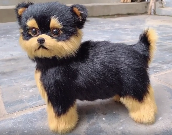 Cachorro Yorkshire Terrier de Imitación - Perro Decorativo Realista - Image 16