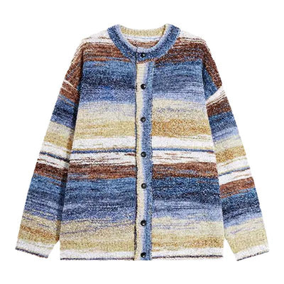 Cardigan Rayado Bicolor con Diseño Moderno para Otoño e Invierno - Image 5
