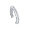 Full drill ear clip Plateado
