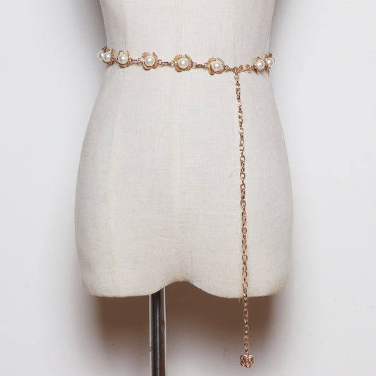 Cadena de Cintura de Perlas para Mujer - Accesorio Versátil y Elegante