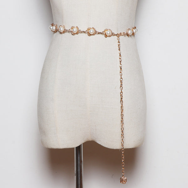 Cadena de Cintura de Perlas para Mujer - Accesorio Versátil y Elegante
