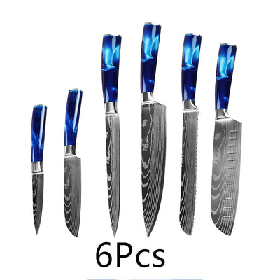 Set de Cuchillos de Cocina Multiusos con Mango de Resina - Image 16