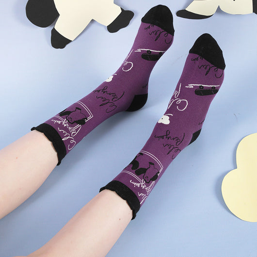 Calcetines Divertidos con Ilustración de Pingüino