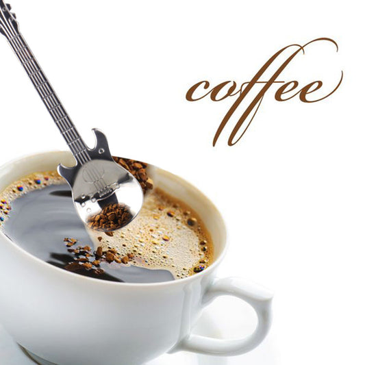 Juego de Cucharas Guitarra Acero Inoxidable para Café, Postre y Té - Image 2